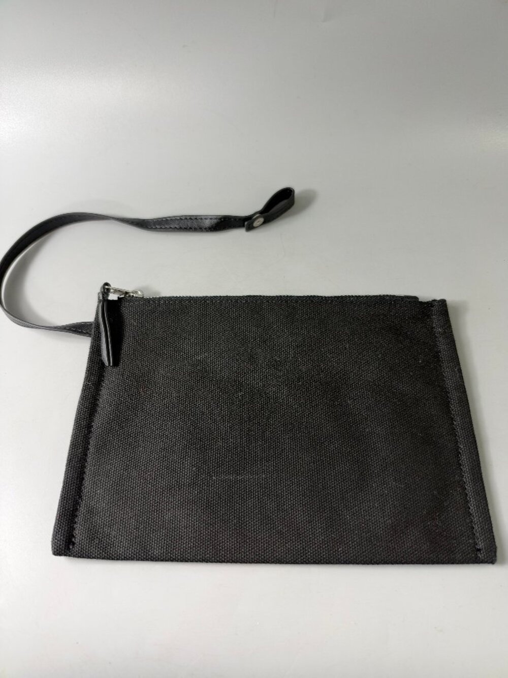 All Saint Black Canvas Pouch